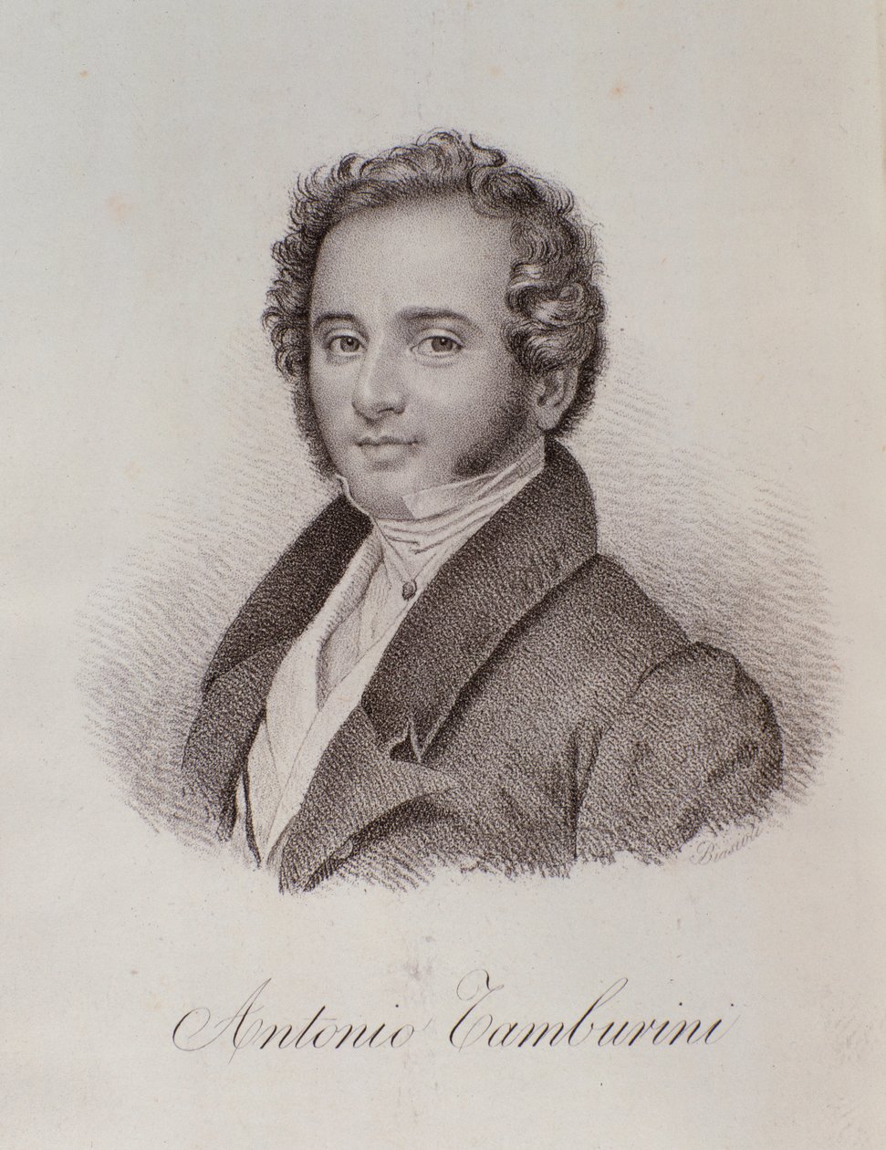 Antonio Tamburinin muotokuva (kaiverrus tekijältä Unknown artist