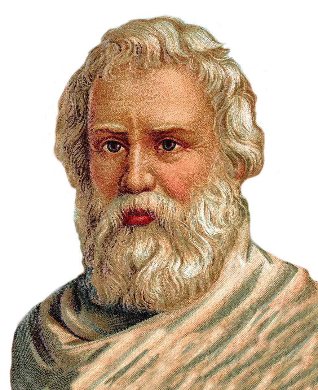 Muotokuva Archimedes of Syracuse - kreikkalainen matemaatikko, fyysikko, insinööri, keksijä - Archimede de Syracuse - kromolitografia tekijältä Unknown artist