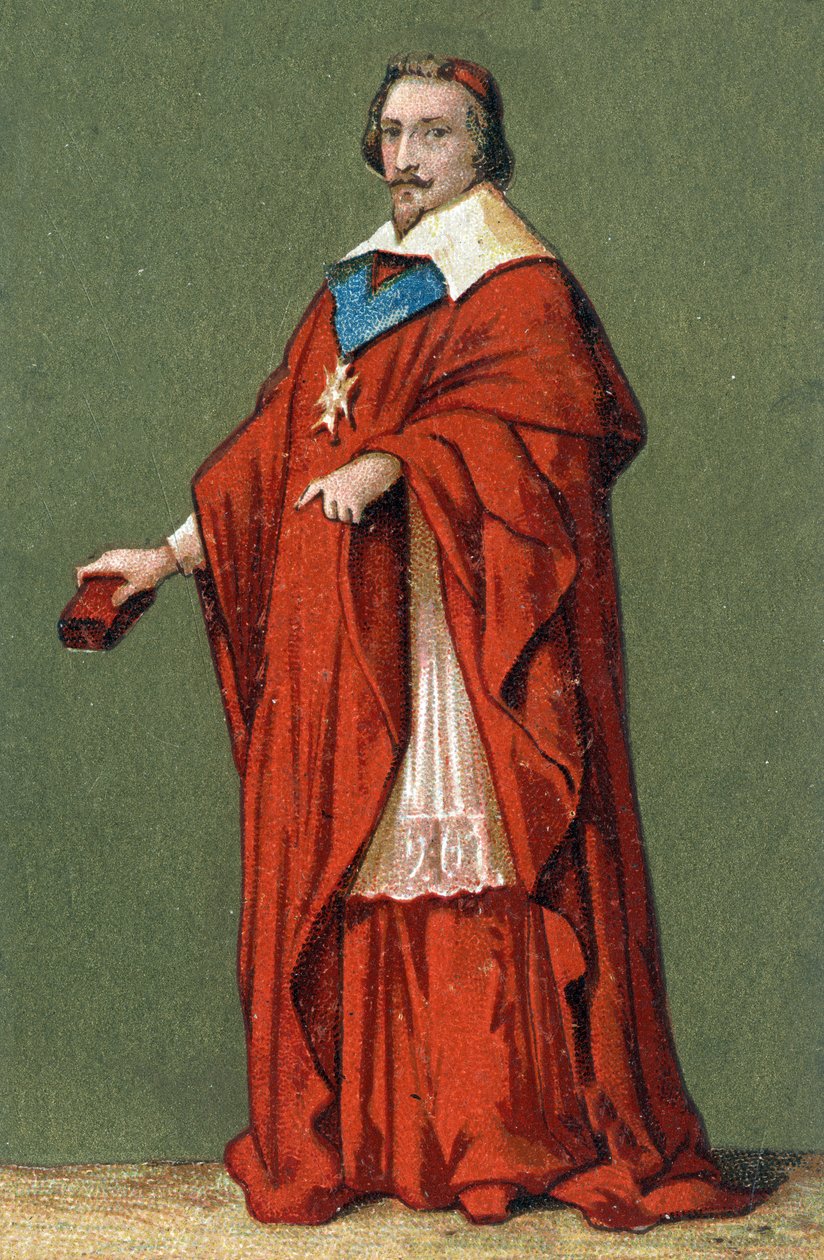 Armand Jean Du Plessisin, Richelieun kardinaalin (1585 - 1642) muotokuva tekijältä Unknown artist