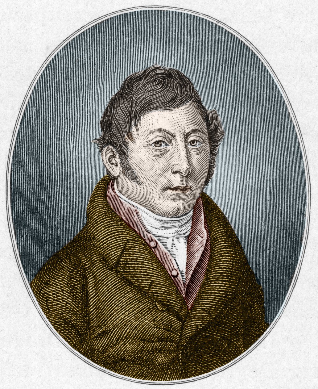 August Klingemannin (1777-1831), saksalaisen näytelmäkirjailijan muotokuva. tekijältä Unknown artist