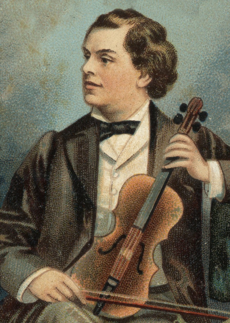 Portrait of August Wilhemj, saksalainen viulisti (1845-1908). tekijältä Unknown artist