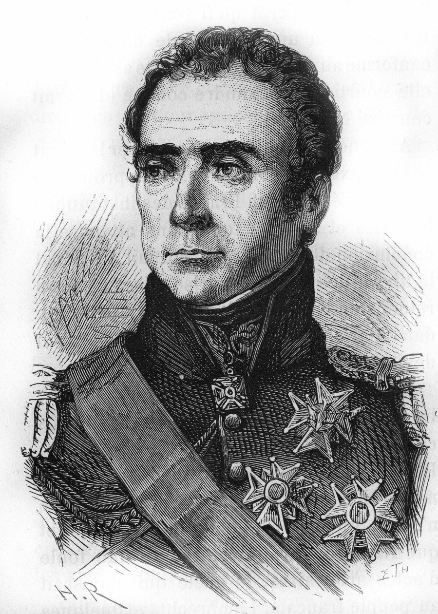 Muotokuva Auguste Frederic Louisista (Auguste-Frederic-Louis), jonka on kirjoittanut Viesse de Marmont (1774-1852), Ragusen herttua, Ranskan marsalkka. tekijältä Unknown artist