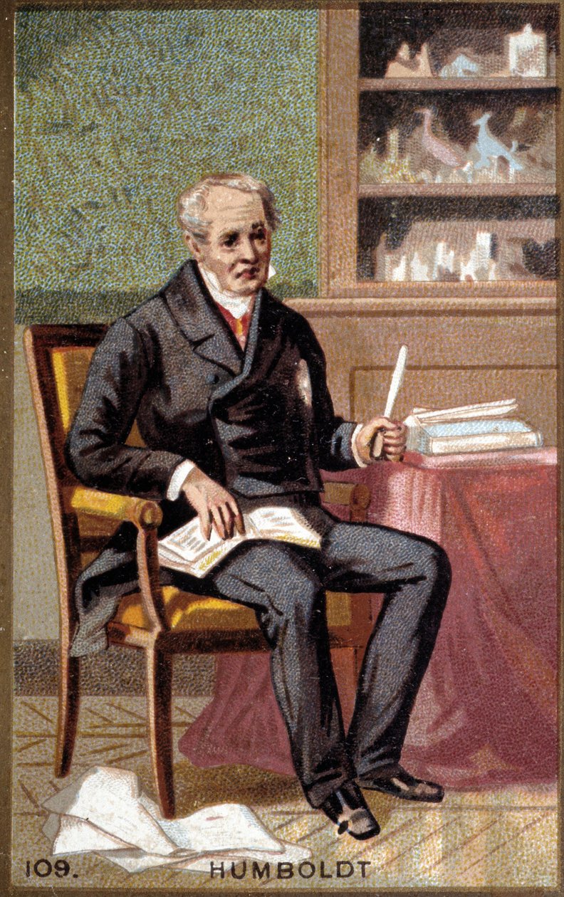 Paroni Alexander Von Humboldtin muotokuva (Aleksanteri Humboldt tekijältä Unknown artist