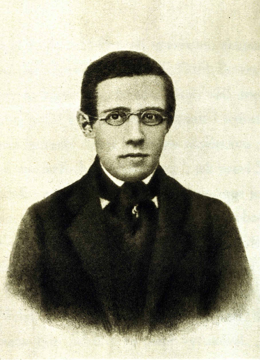 Bedrich Smetanan (1824-1884), tšekkiläisen säveltäjän ja pianistin muotokuva tekijältä Unknown artist