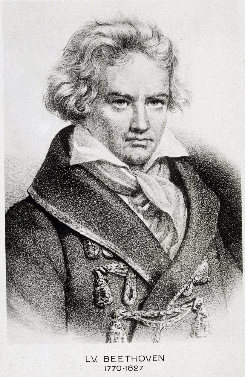 Beethovenin muotokuva (1770 - 1827). tekijältä Unknown artist