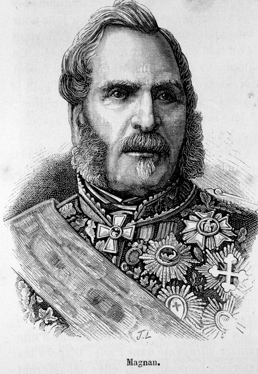 Ranskalaisen Marechalin Bernard Pierre Magnanin (1791-1865) muotokuva. tekijältä Unknown artist