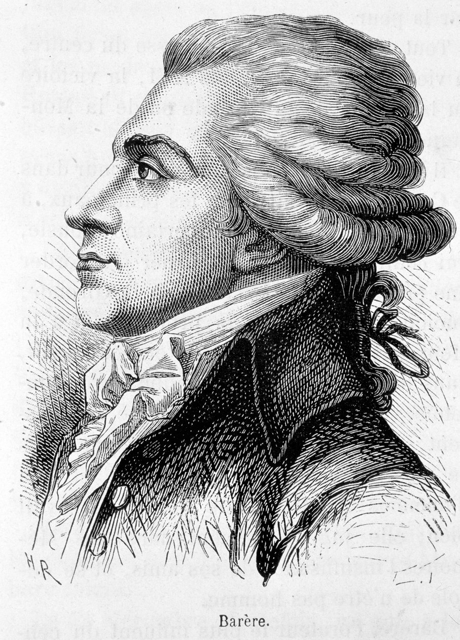 Ranskalaisen poliitikon Bertrand Barere de Vieuzac (1755-1841) muotokuva. tekijältä Unknown artist