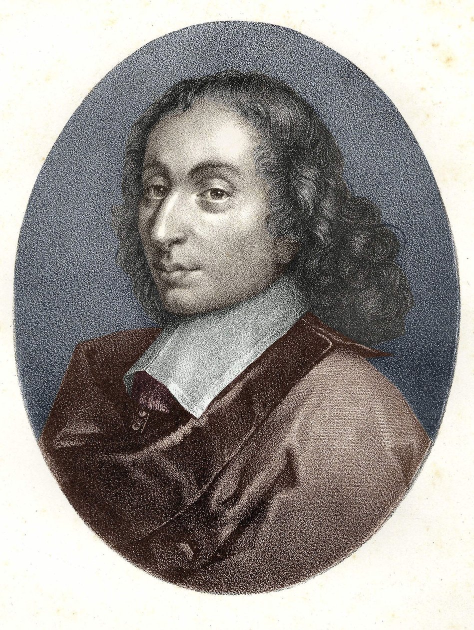 Blaise Pascalin muotokuva - kaiverrus 1800-luvulta. tekijältä Unknown artist