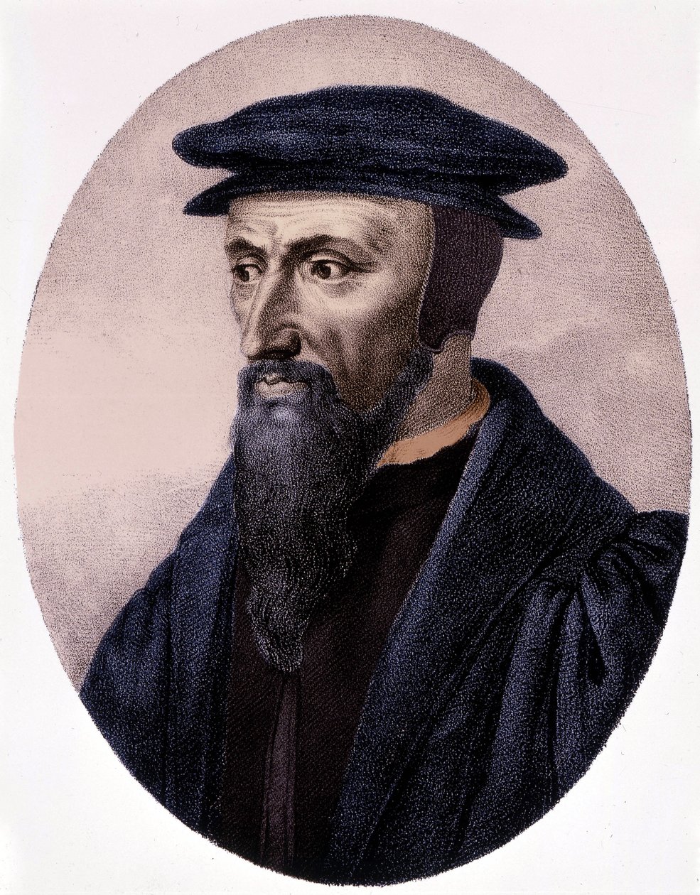 Calvinin muotokuva (1509 - 1564). tekijältä Unknown artist