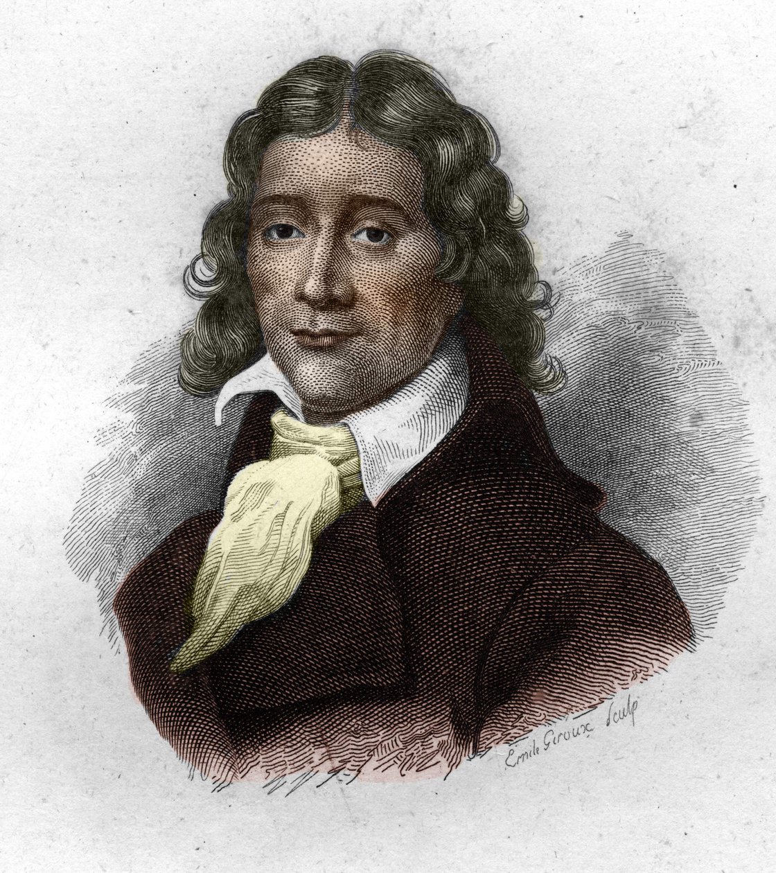 Camille Desmoulinsin (1760-1794), ranskalaisen publicistin ja poliitikon muotokuva, kaiverrus 1800-luvulta tekijältä Unknown artist