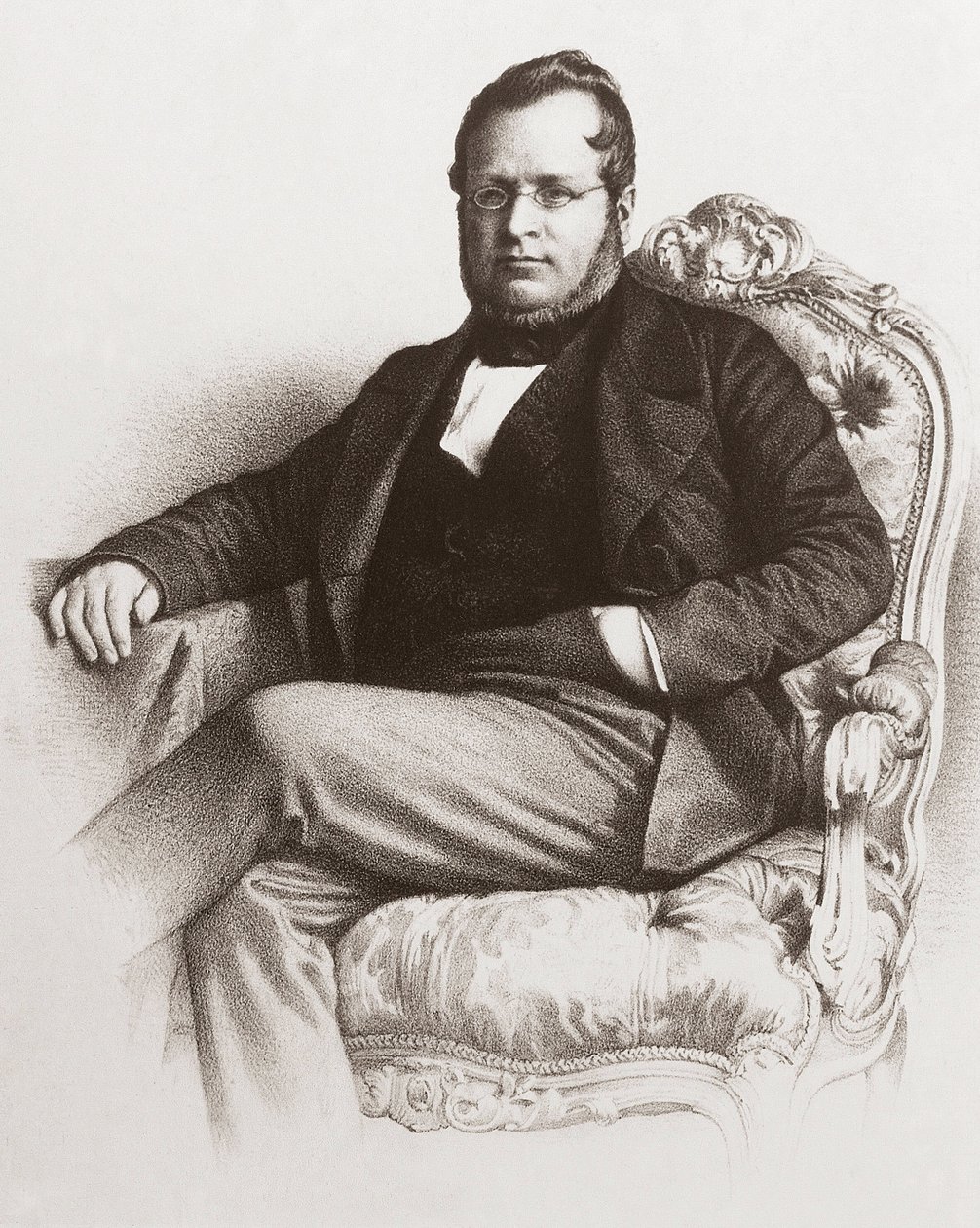 Camillo Benson Cavourin kreivi (1810 - 1861) muotokuva - Camillo Benson, Earl of Cavourin (1810-1861) muotokuva. tekijältä Unknown artist