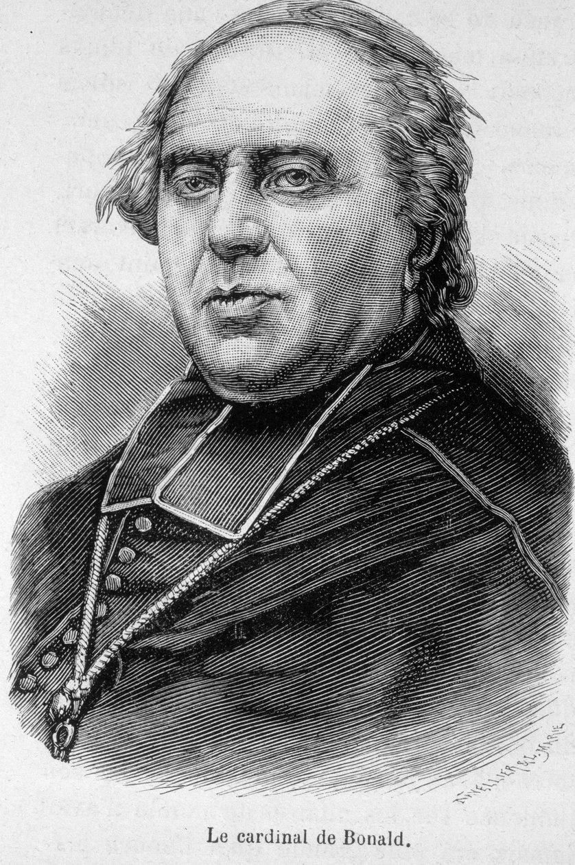 Kardinaali Bonaldin muotokuva tekijältä Unknown artist