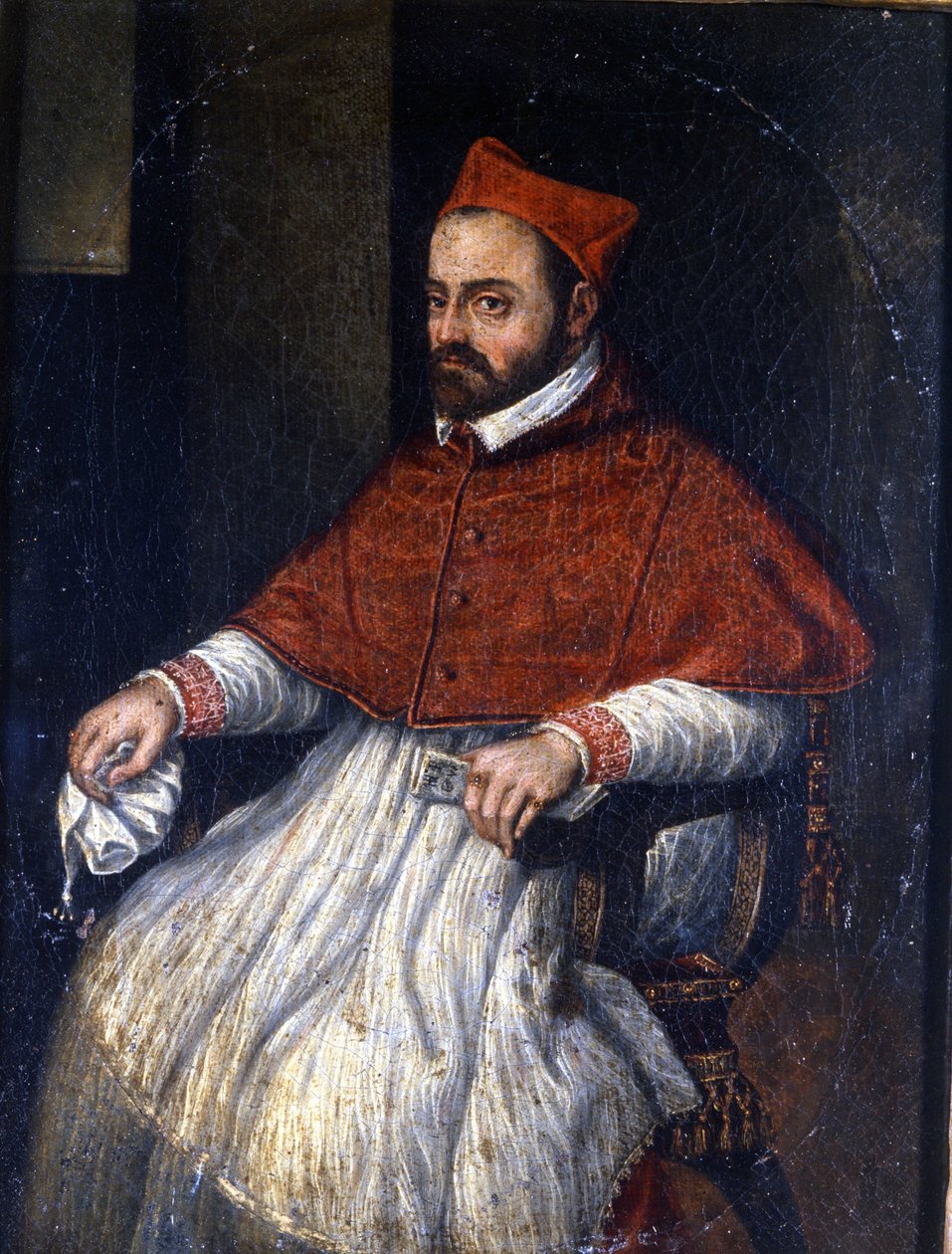 Kardinaali Roberto Bellarminon (Robert Bellarmin 1542 - 1621) muotokuva. Anonyymi maalaus. Rooman museo. tekijältä Unknown artist
