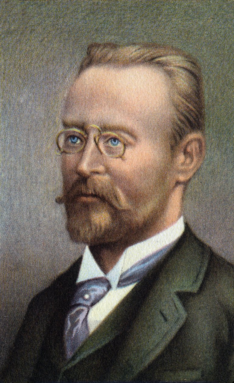 Muotokuva Carl Auerista, vapaaherra von Welsbachista Itävaltalainen kemisti ja teollisuusmies, tekijältä Unknown Artist