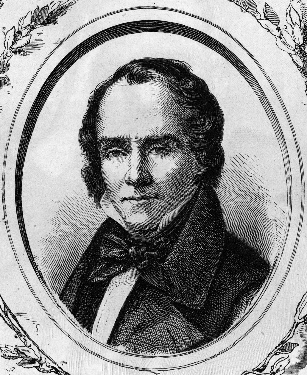 Casimir Delavignen, ranskalaisen runoilijan ja näytelmäkirjailijan (1793 - 1843) muotokuva, kaiverrus vuodelta 1866. tekijältä Unknown artist