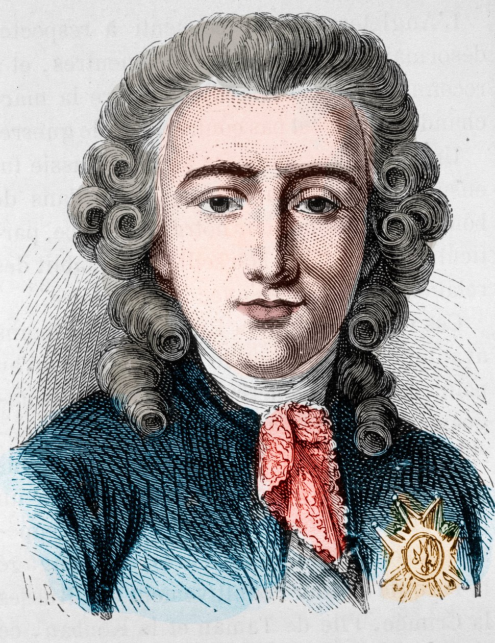 Charles Alexandre de Calonnen, ranskalaisen poliitikon (1734-1802) muotokuva - Henri Martinin "" L