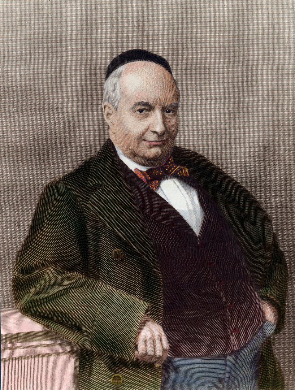 Ranskalaisen kirjailijan Charles Auguste Sainte Beuven (1804-1869) muotokuva. Kaiverrus 1800-luvulta. Yksityinen kokoelma. tekijältä Unknown artist