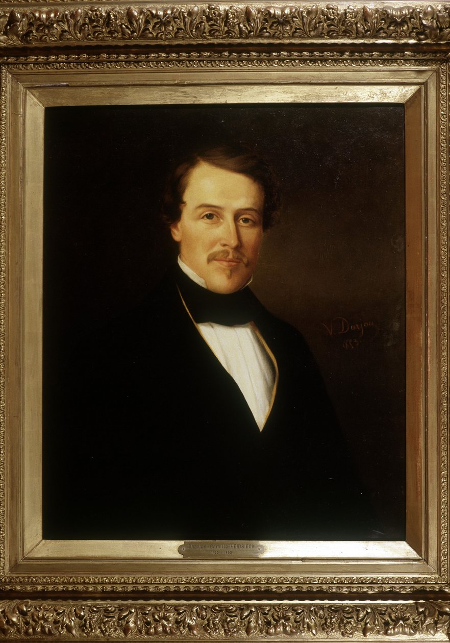 Charles Camille Heidsieckin (1822 - 1893) muotokuva. tekijältä Unknown artist