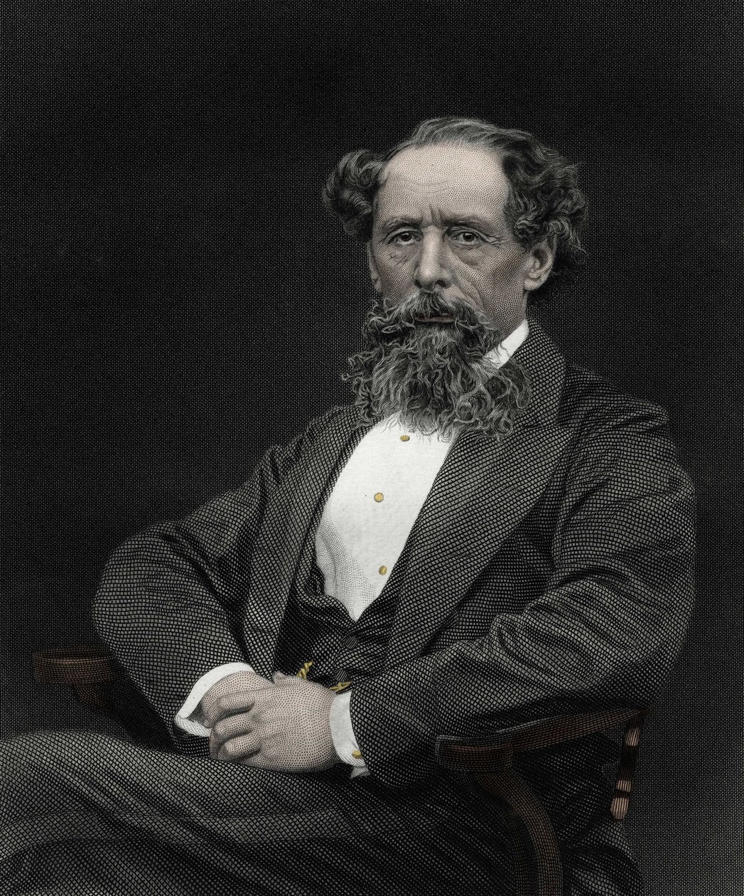 Charles Dickensin (1812-1870), englantilaisen kirjailijan muotokuva. tekijältä Unknown artist