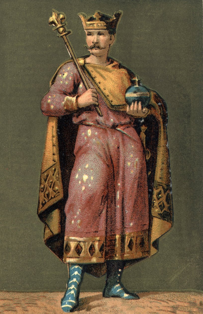 Kaarle II Kaljuun (823 - 877), Ranskan kuninkaan muotokuva. tekijältä Unknown artist