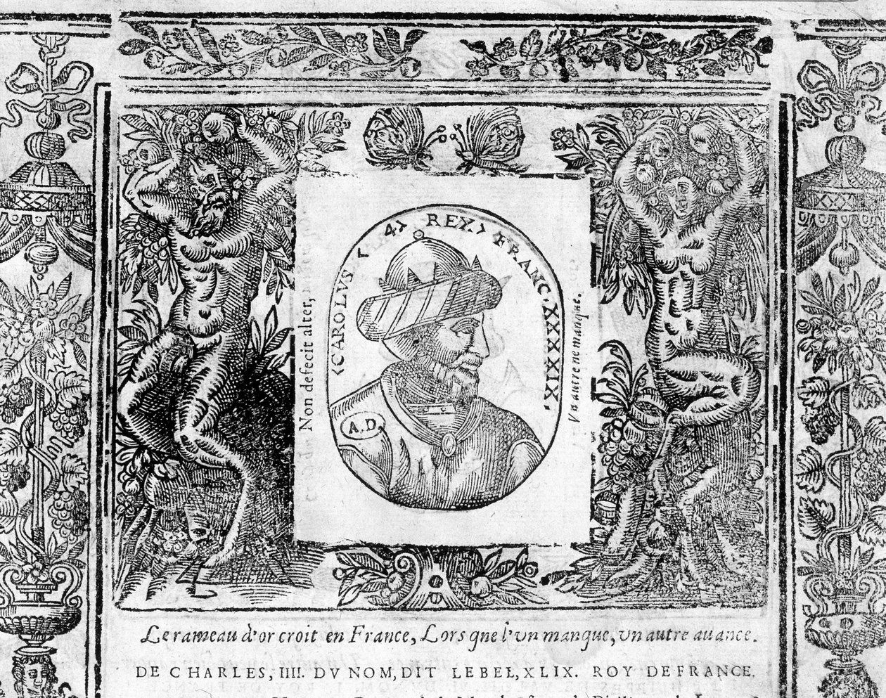 Charles IV Le Belin muotokuva, Ranskan kuningas 1322–1328. tekijältä Unknown artist