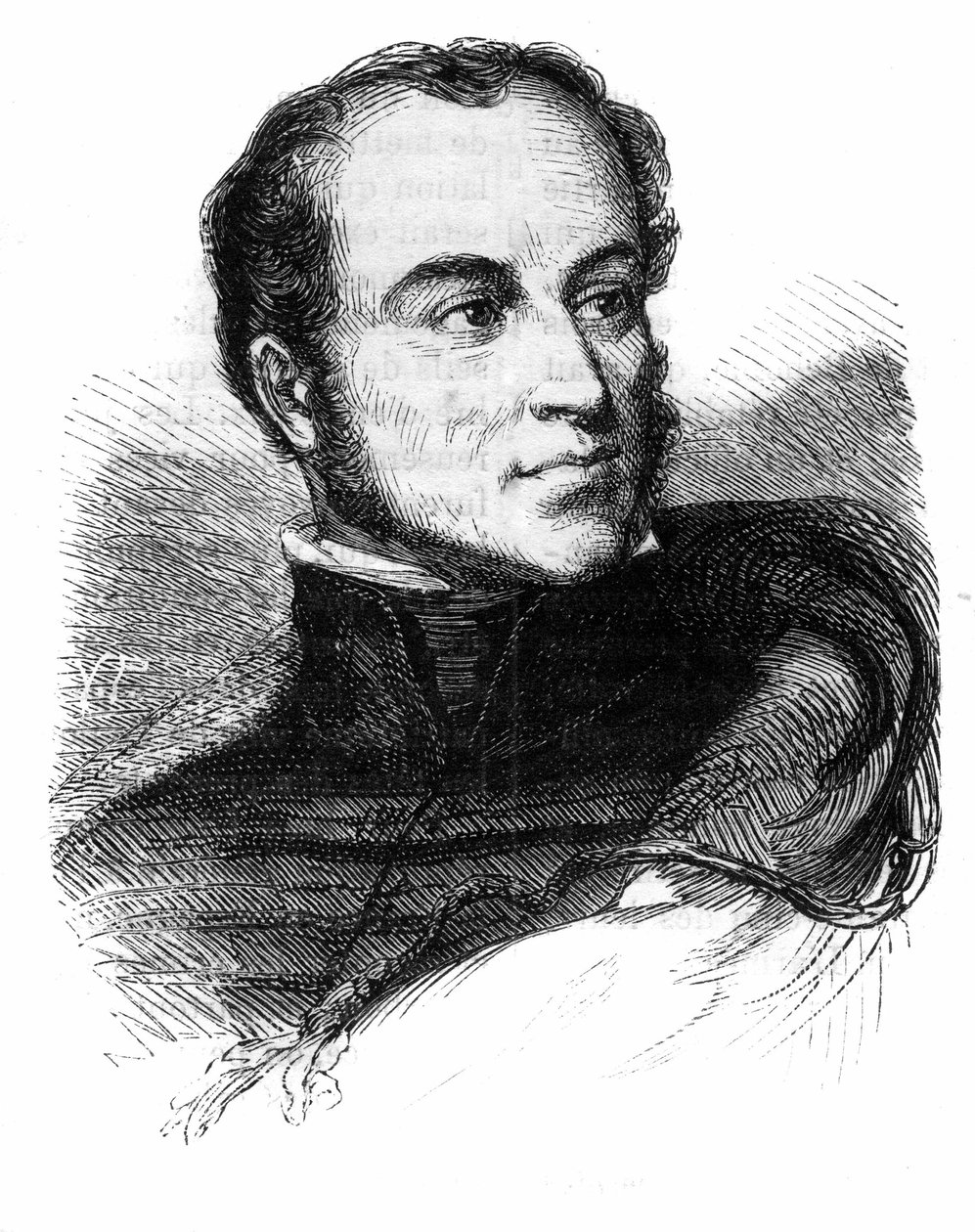 Kenraali Charles Nicolas Fabvier, Ranskan suurlähettiläs ja sijainen, muotokuva. (1782-1855) tekijältä Unknown artist