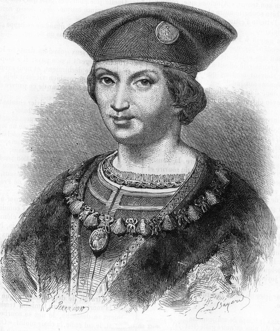 Kaarle VIII:n muotokuva, Ranskan kuningas (1470-1498). tekijältä Unknown artist