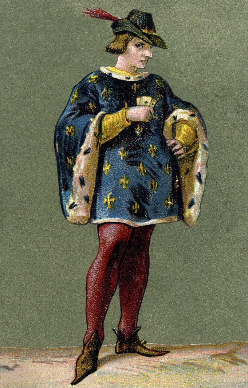 Kaarle VI:n (1368-1422), Ranskan kuninkaan muotokuva. tekijältä Unknown artist