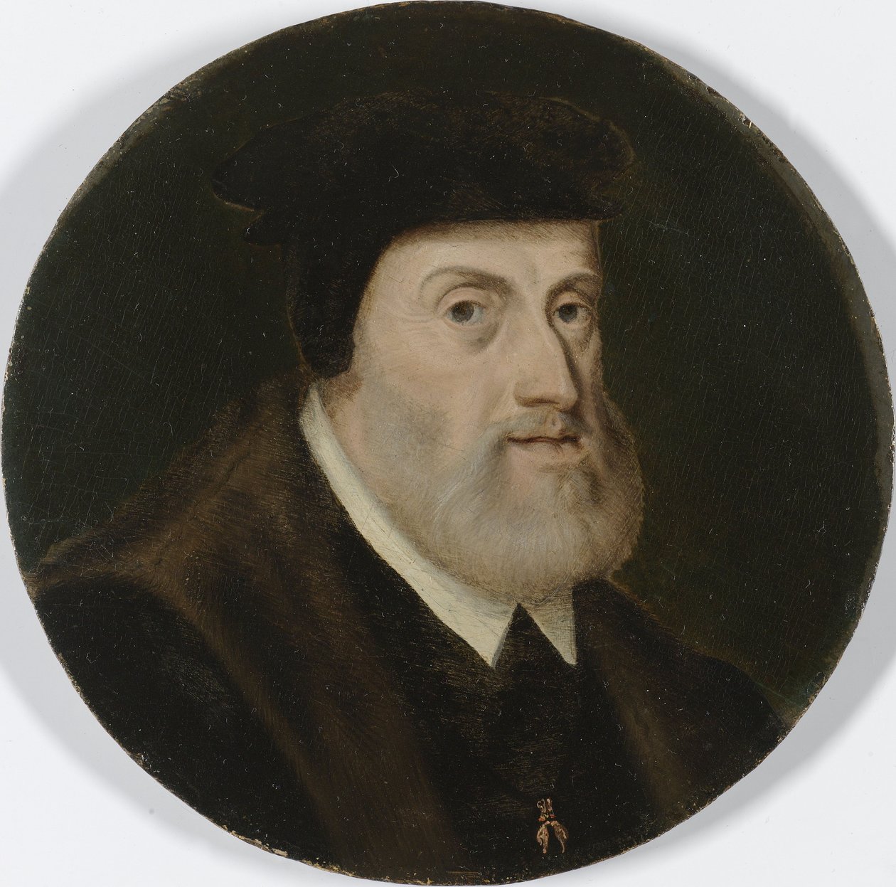 Kaarle V:n muotokuva, n. 1550 (öljy paneelille) tekijältä Unknown artist