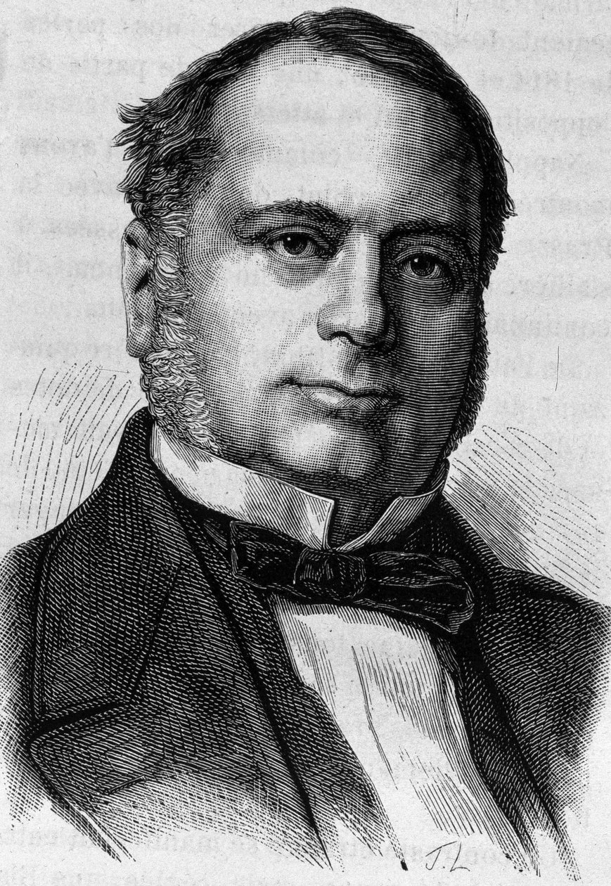 Charles Vallettan muotokuva (? - 1881). Kaiverrus 1800-luvun lopusta H. Martinin teokseen "Histoire de France". tekijältä Unknown artist