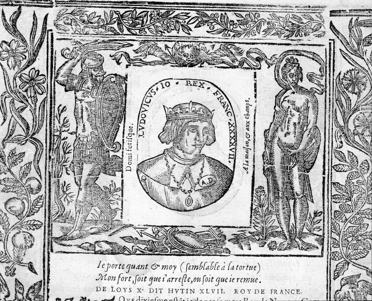 Ranskan kuninkaan Charles X Le Hutinin muotokuva vuosina 1314–1316. tekijältä Unknown artist