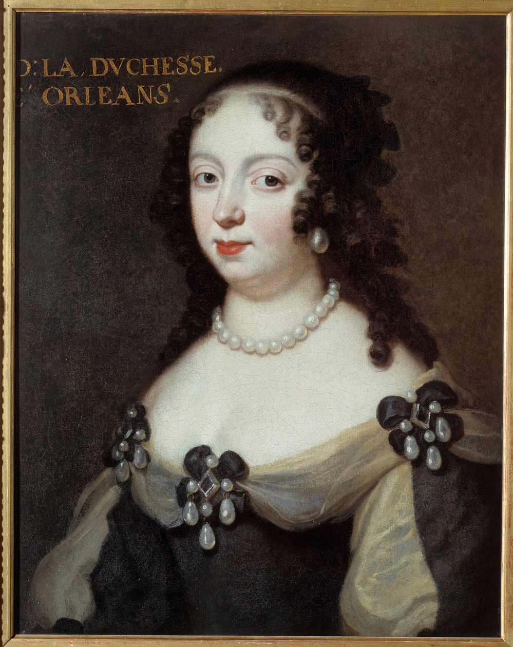 Charlotte Elisabeth de Bavieren (1652-1722) muotokuva Orleansin herttuattaresta nimeltä Madame Palatine. Anonyymi maalaus 1600-luvulta. Öljy kankaalle. Meaux, Musee Bossuet - Charlotte Elisabeth of Baijeri (1652-1722), prinsessa Palatine ja Du muotokuva tekijältä Unknown artist