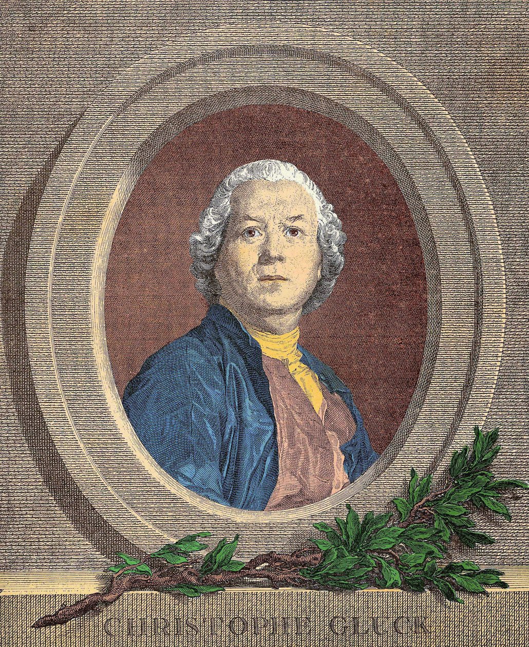 Muotokuva Christoph Willibaldista, ritari VON GLUCK (1714 - 1787) saksalainen säveltäjä tekijältä Unknown artist
