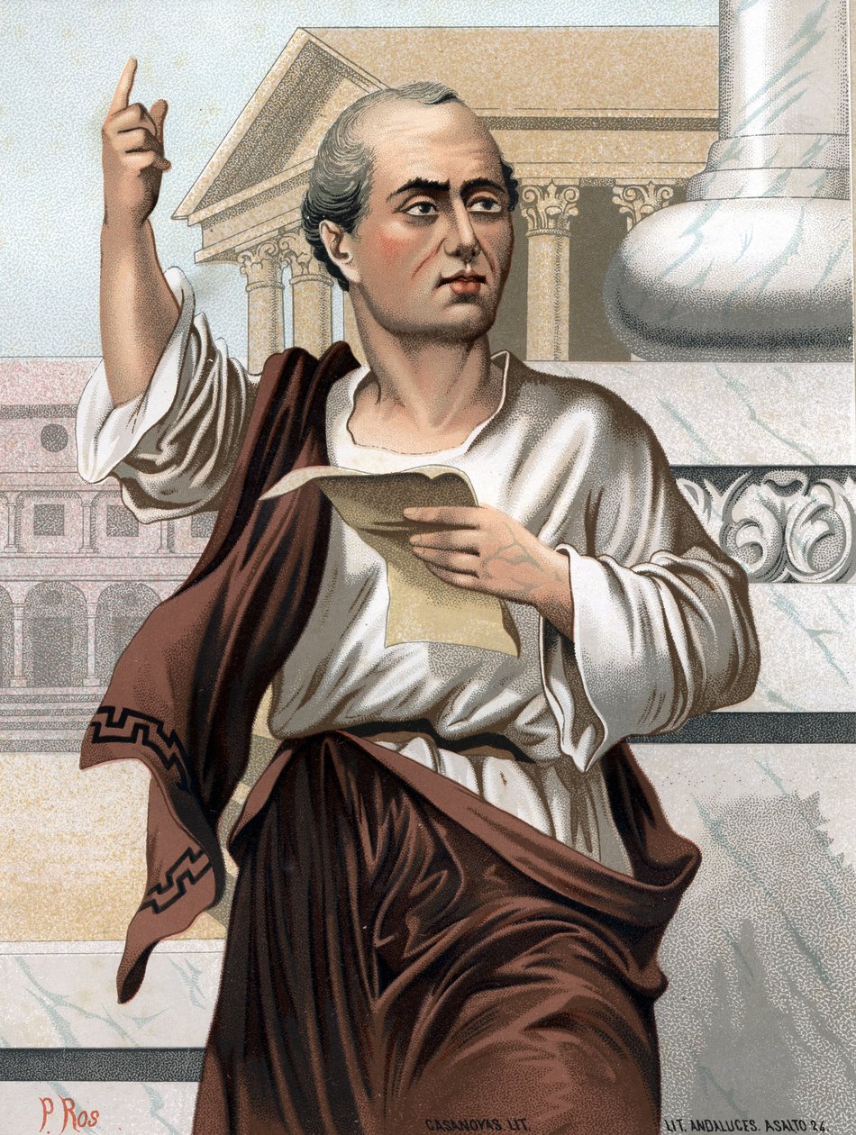 Ciceron muotokuva latinaksi Marcus Tullius Cicero Roomalainen poliitikko, puhuja ja kirjailija tekijältä Unknown artist