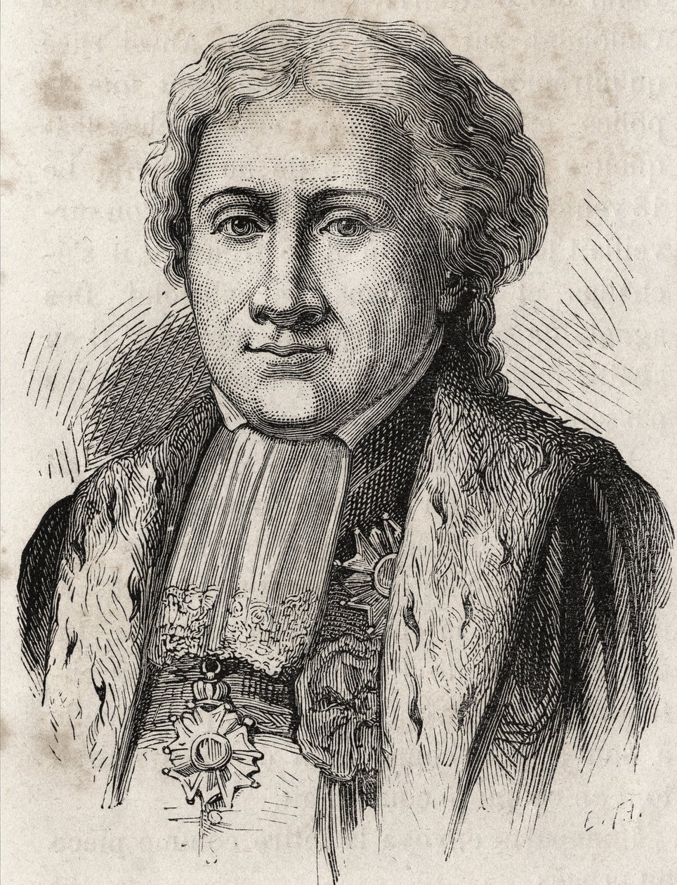 Clauden muotokuva - Ambroise Régnier, Massan herttua, lakimies, suurtuomari, oikeusministeri (1746-1814) tekijältä Unknown artist