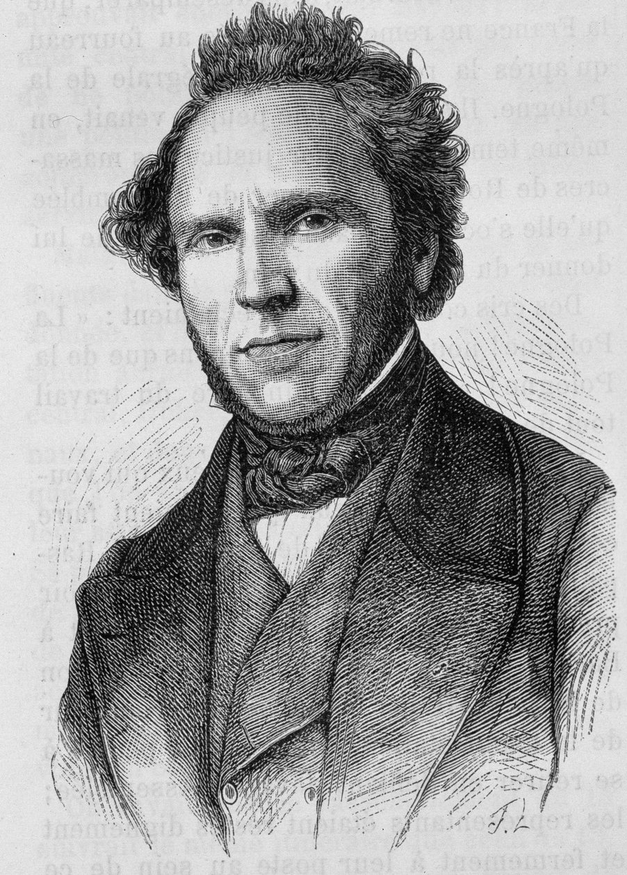 Claude Anthime Corbonin (1808 - 1891) muotokuva. Kaiverrus 1800-luvun lopusta H. Martinin teokseen "Histoire de France". tekijältä Unknown artist