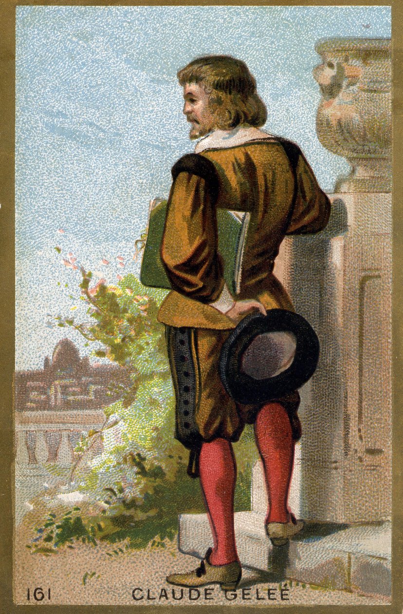 Claude Gelléen muotokuva dit Le Lorrainista (1600 - 1682). 1800-luvun lopun kromolitografia. tekijältä Unknown artist