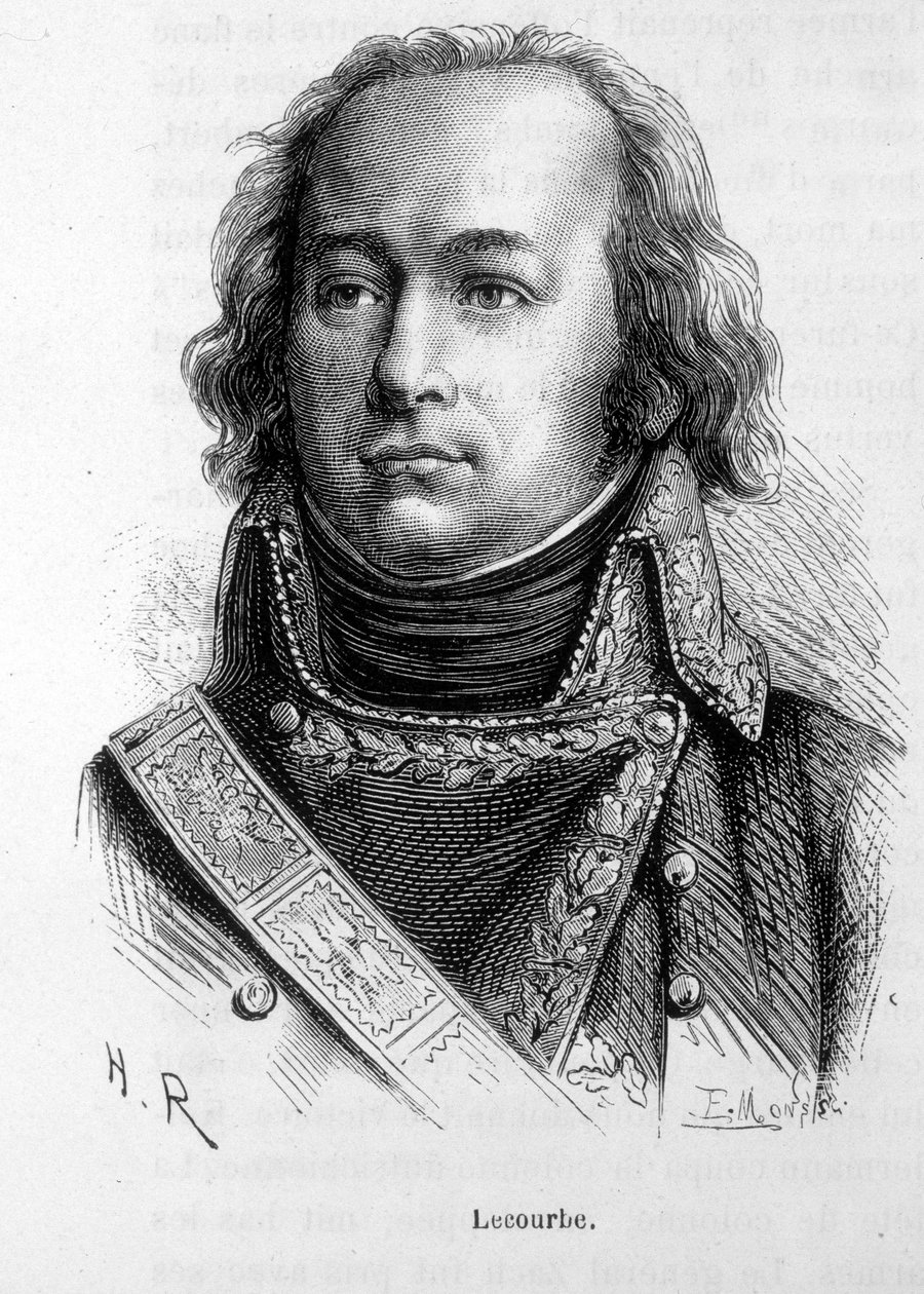 Ranskalaisen kenraalin (1759-1815) Claude Jacques Lecourben muotokuva. tekijältä Unknown artist