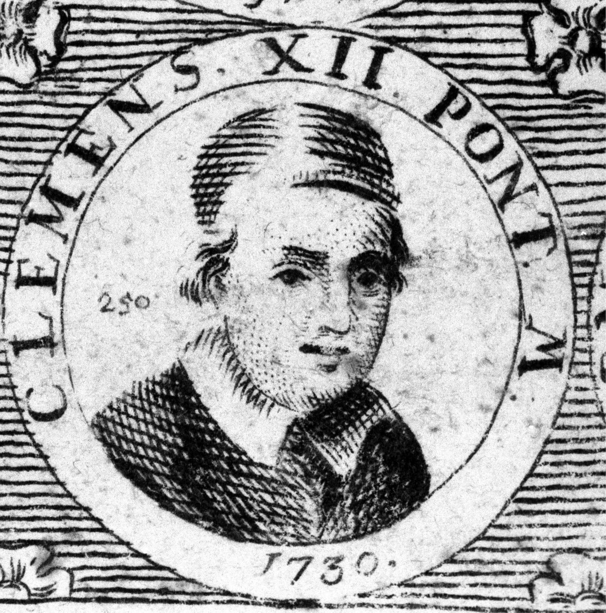Clément XII:n (1652 - 1740) muotokuva. tekijältä Unknown artist