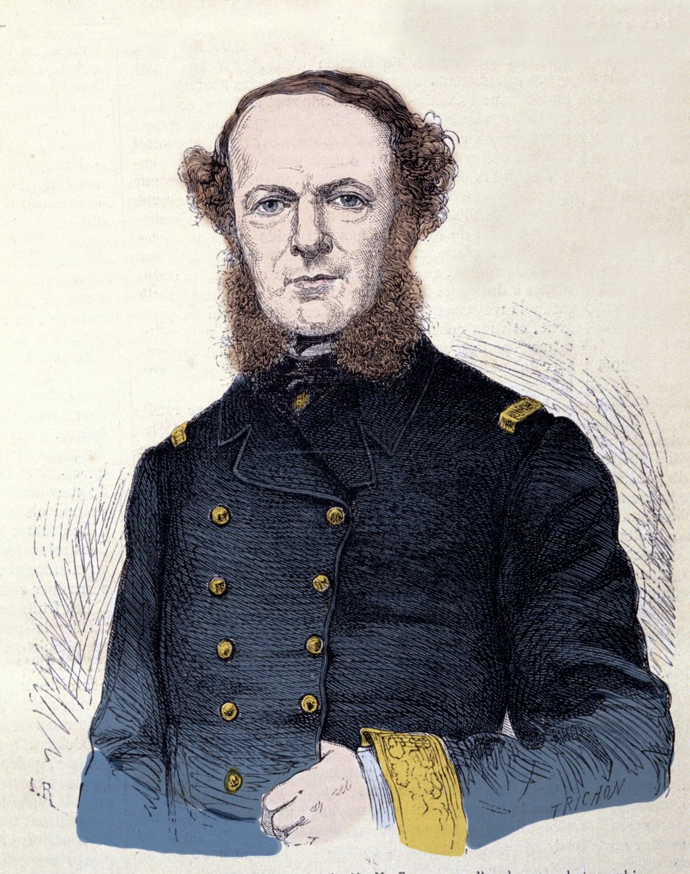 Kreivi Carlon muotokuva Persano Pellion (1806-1883), Italian Uniten patriootti. tekijältä Unknown artist