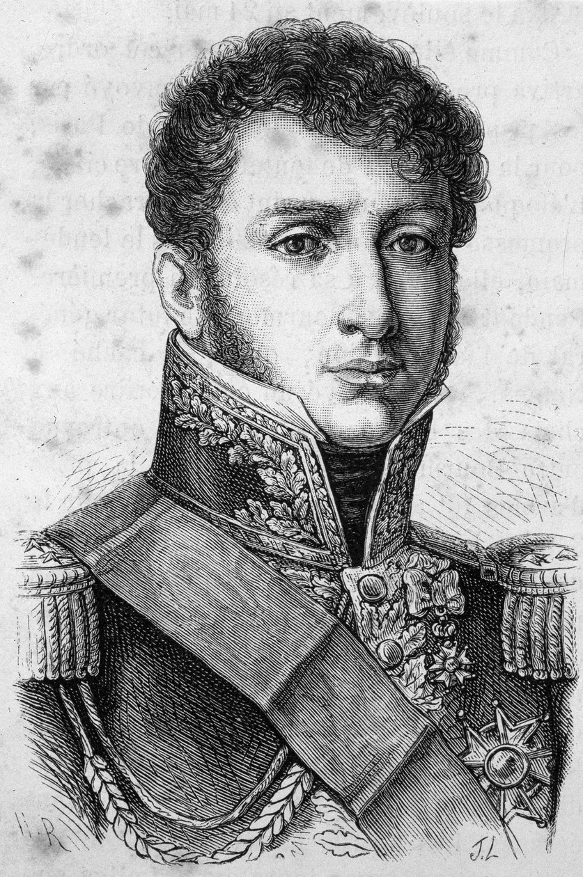 Montholonin kreivi Charles Tristanin muotokuva, ranskalainen kenraali (1783-1853). tekijältä Unknown artist