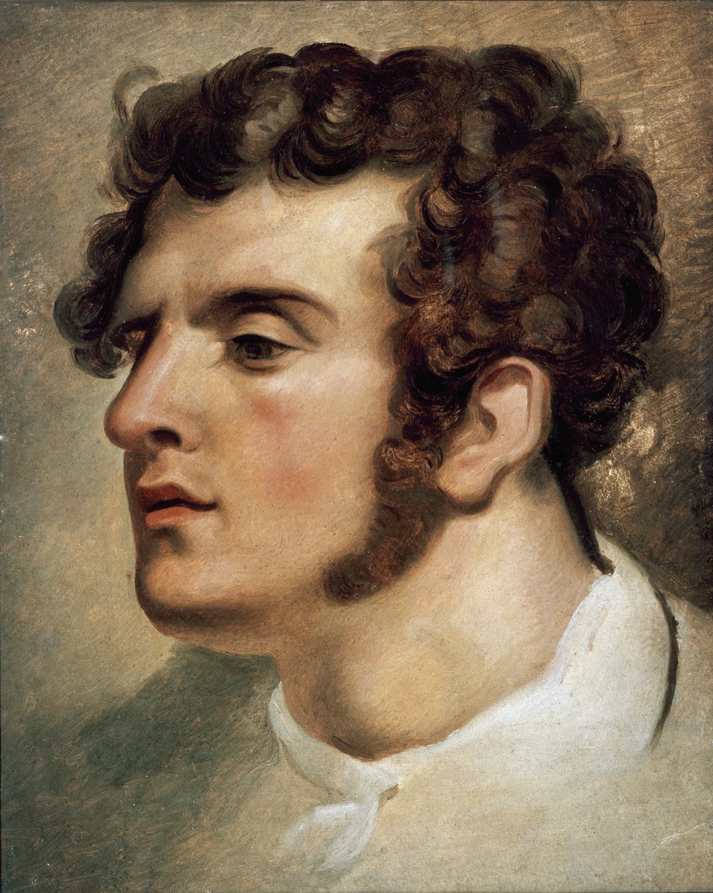 Muotokuva kreivi Federico Confalonieri, italialainen poliitikko ja patriootti (tempera) tekijältä Unknown Artist