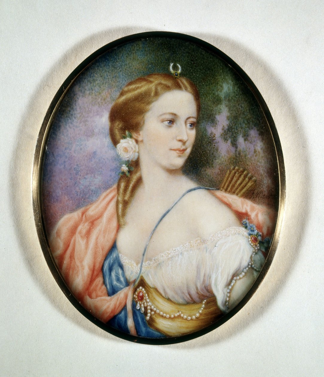 Muotokuva kreivitär Anna Walewskasta, syntynyt Anna Maria Ricci, kreivi Walewskin vaimo (1810 - 1868). Risorgimenton museo. Milano tekijältä Unknown artist