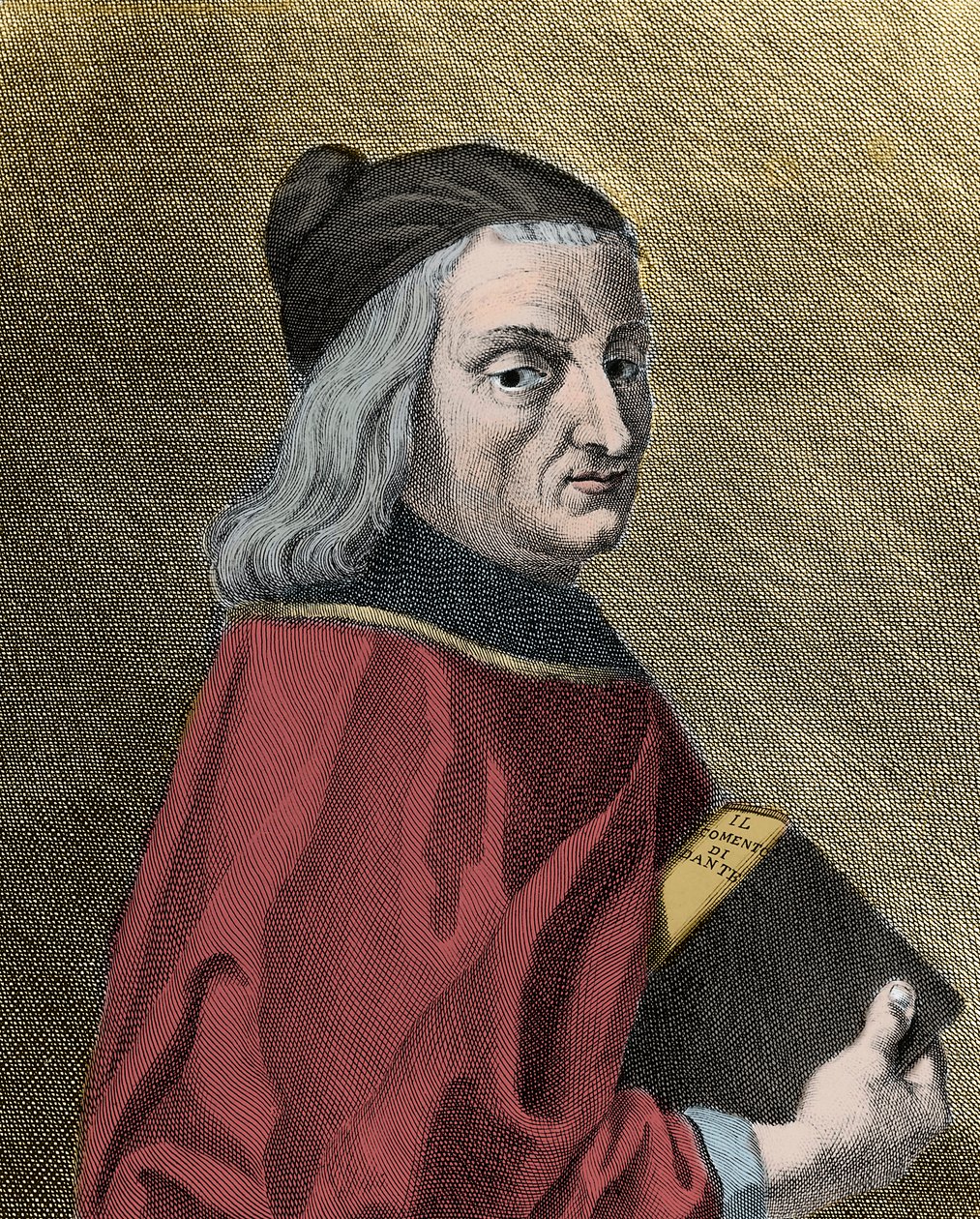 Italian humanistin Cristoforo Landinon (1424-1498) muotokuva tekijältä Unknown artist