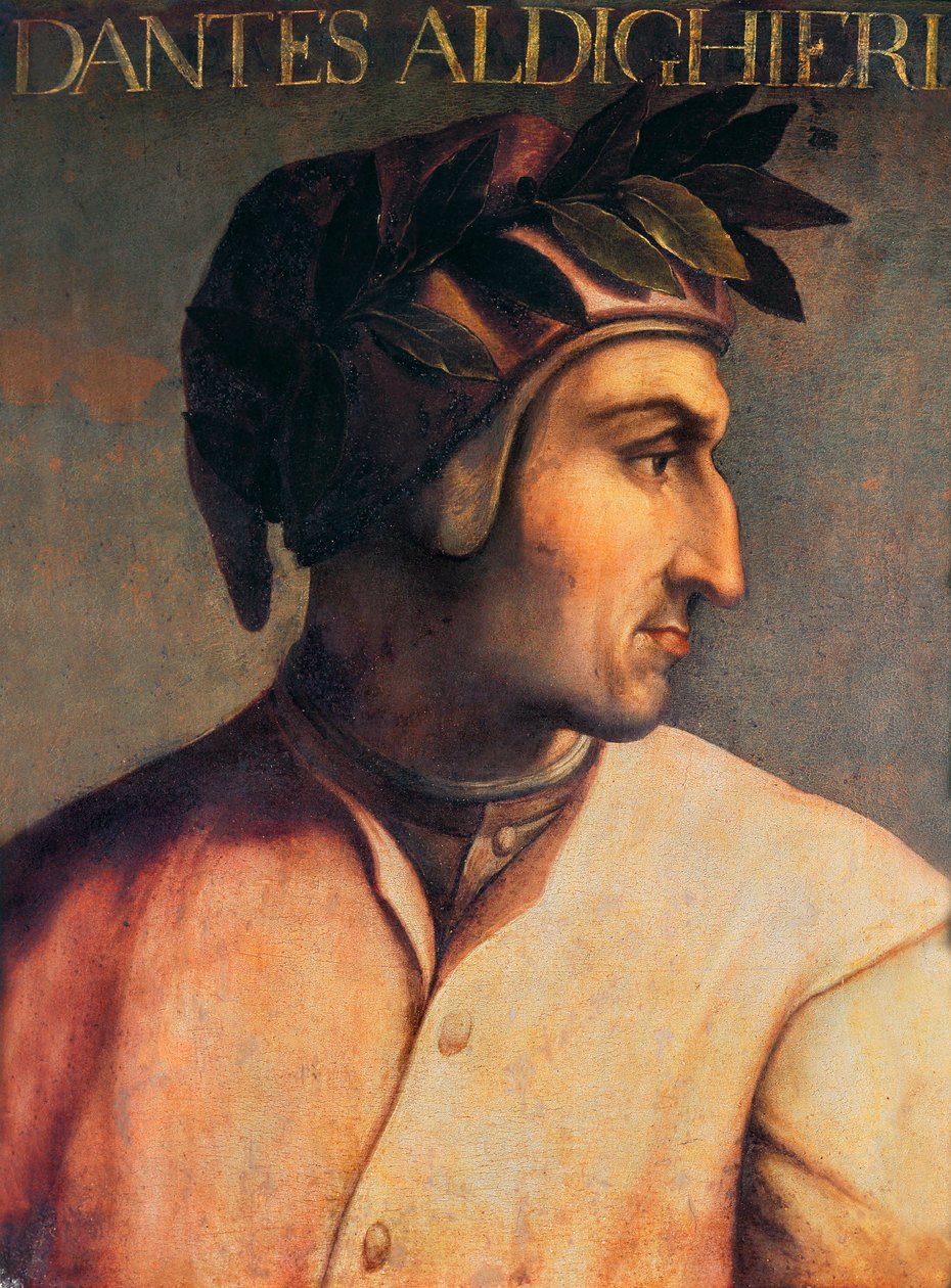 Dante Alighierin muotokuva (1265-1321) tekijältä Unknown artist