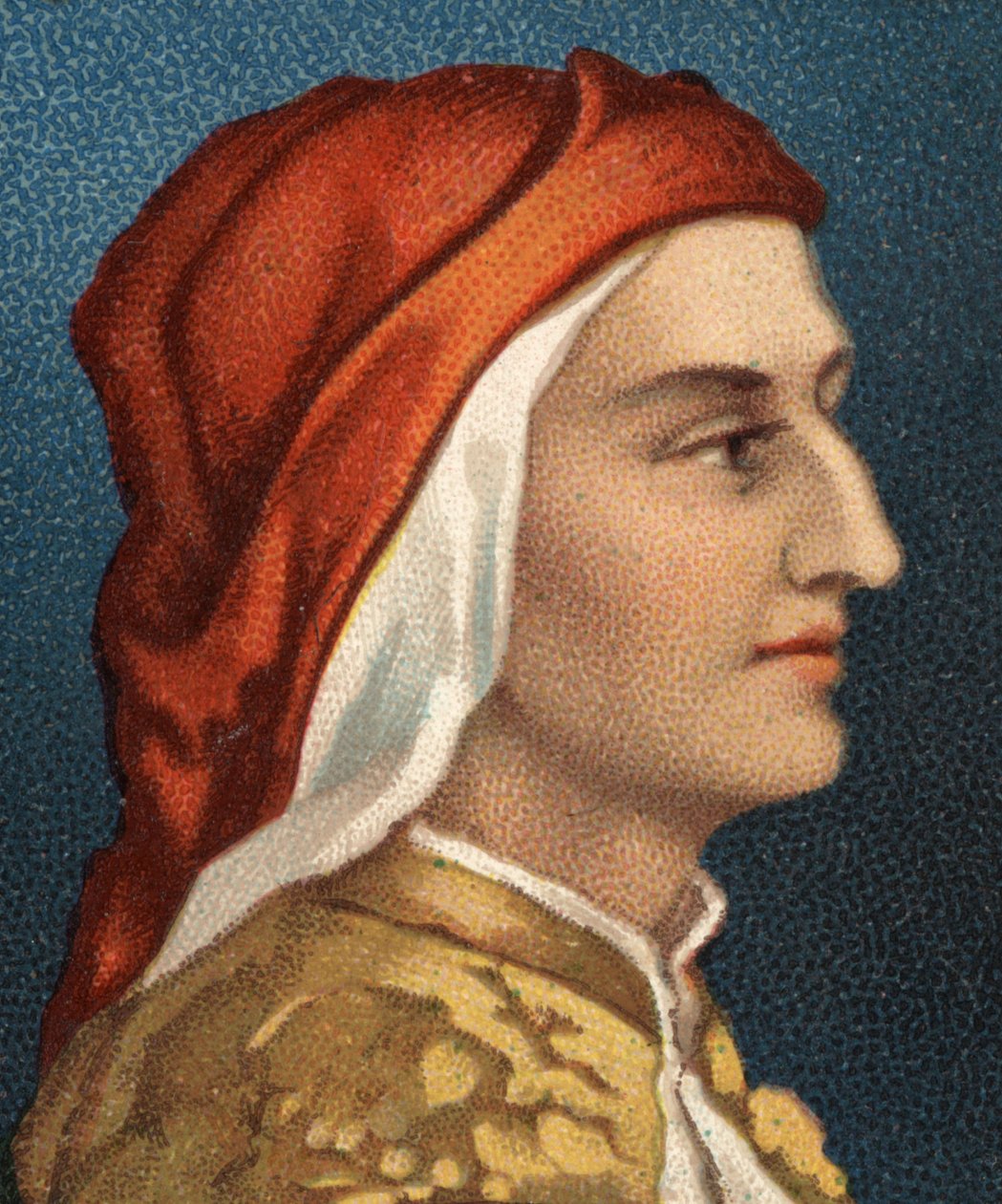 Italian kirjailijan Dante Alighierin (1265-1321) muotokuva. tekijältä Unknown artist