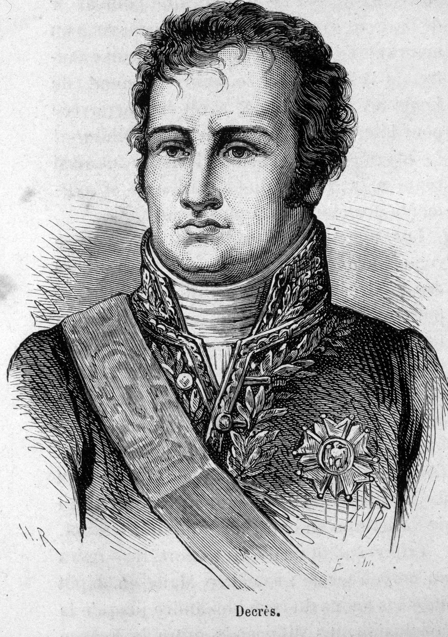 Denis Decresin (1761-1820) ranskalaisen merimiehen muotokuva. tekijältä Unknown artist