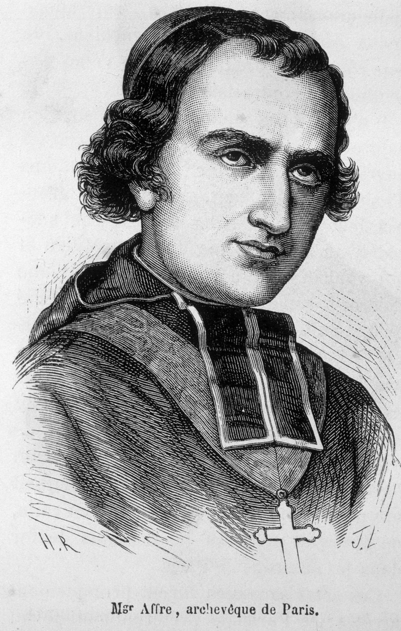 Pariisin arkaaisen Denys Auguste Affren (1793-1848) muotokuva. tekijältä Unknown artist