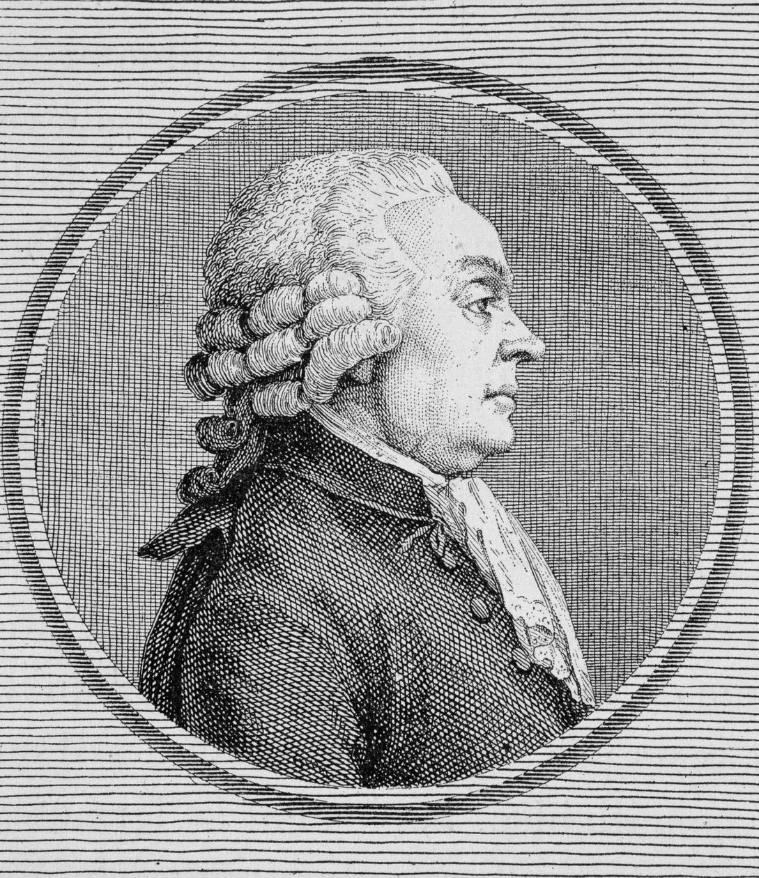 Dionis du Séséjourin (1734 -?) muotokuva. Kaiverrus 1800-luvun lopusta H. Martinin teokseen "Histoire de France". tekijältä Unknown artist