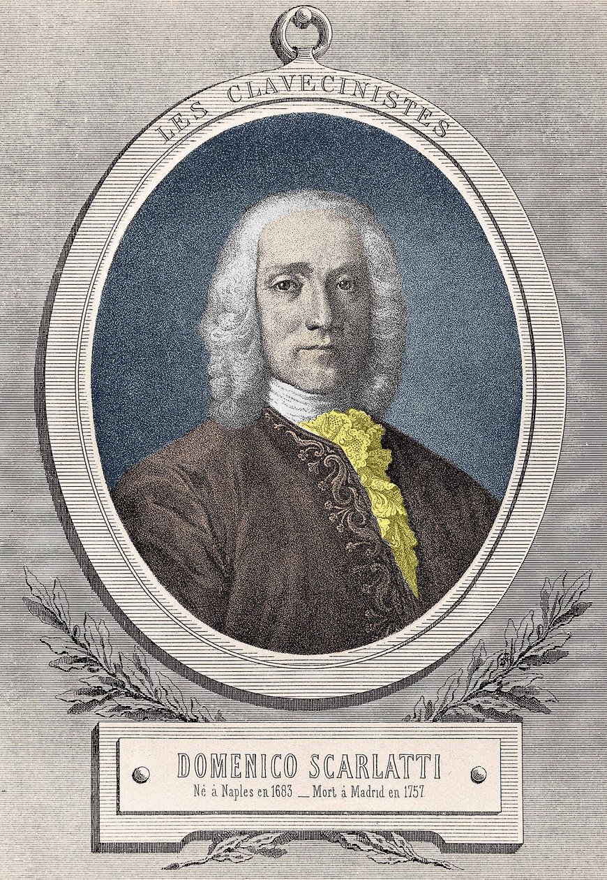 Italian säveltäjän Domenico Scarlattin (1685 - 1757) muotokuva tekijältä Unknown artist